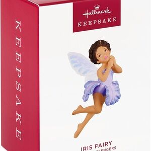Hallmark KEEPSAKE Iris Black Fairy Doll with Purple Wings